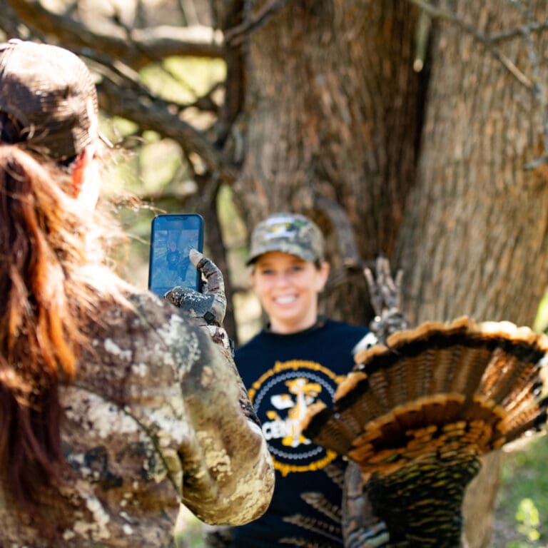 capturing memories of turkey hunt