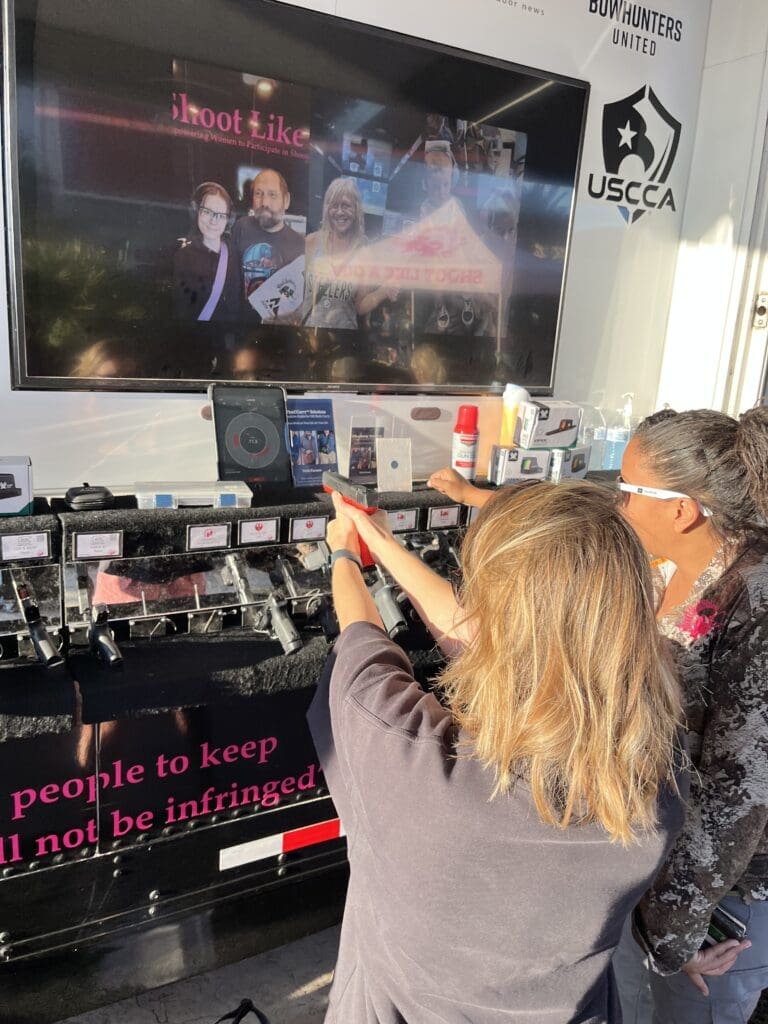 gun bar at Shoot Like A Girl
