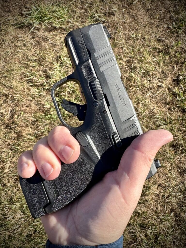grip of .380 Springfield Armory hellcat