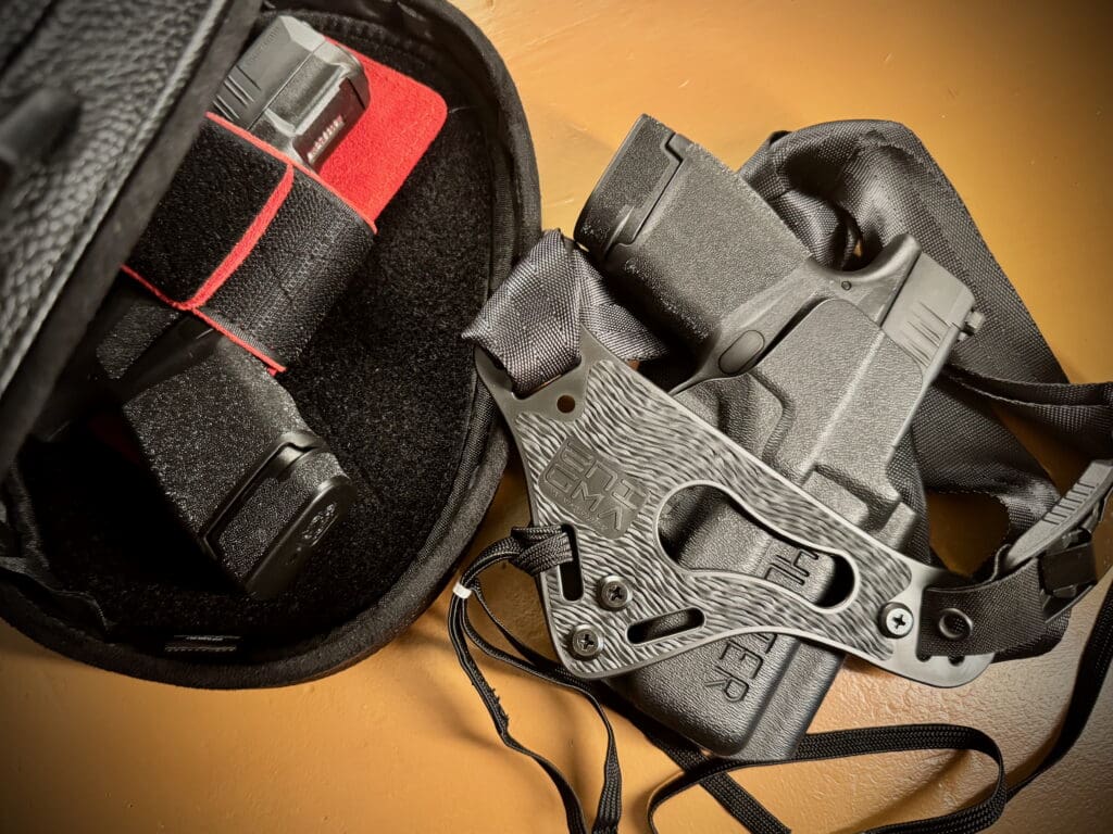 ellcats in holster and CCW bag